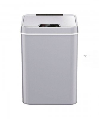 Smart Induction Type Trash Can With Automatic Open Lid, Sanitary Bucket Grey Color